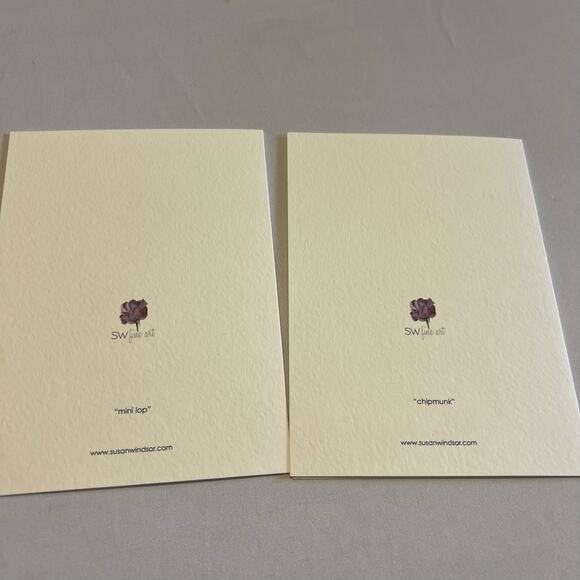 SW fine art set of blank animal print cards - Picture 9 of 9